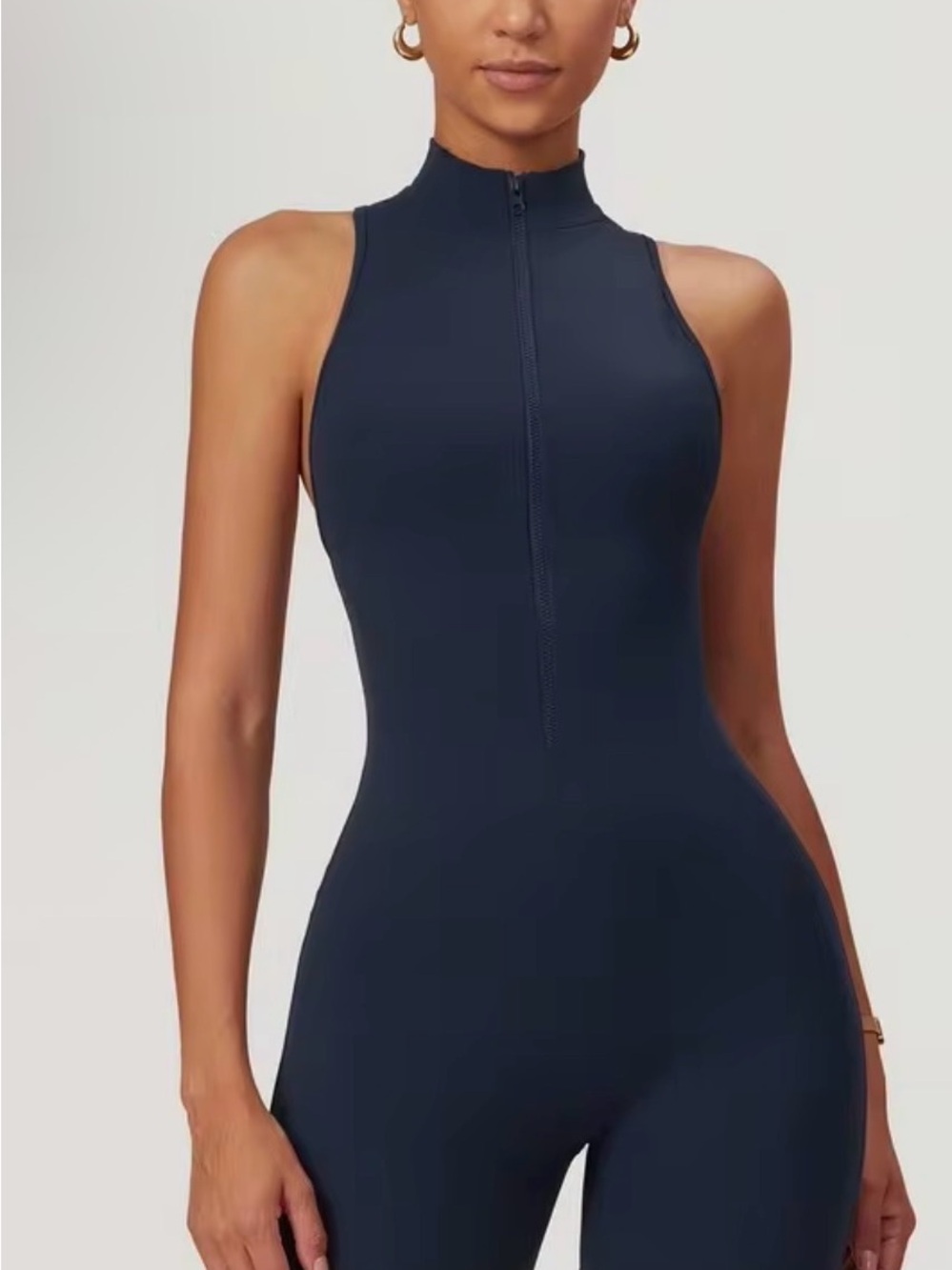 Womens Exercise Jumpsuit MEDIUM - indigo